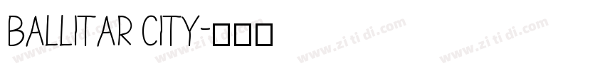 ballitar city字体转换
